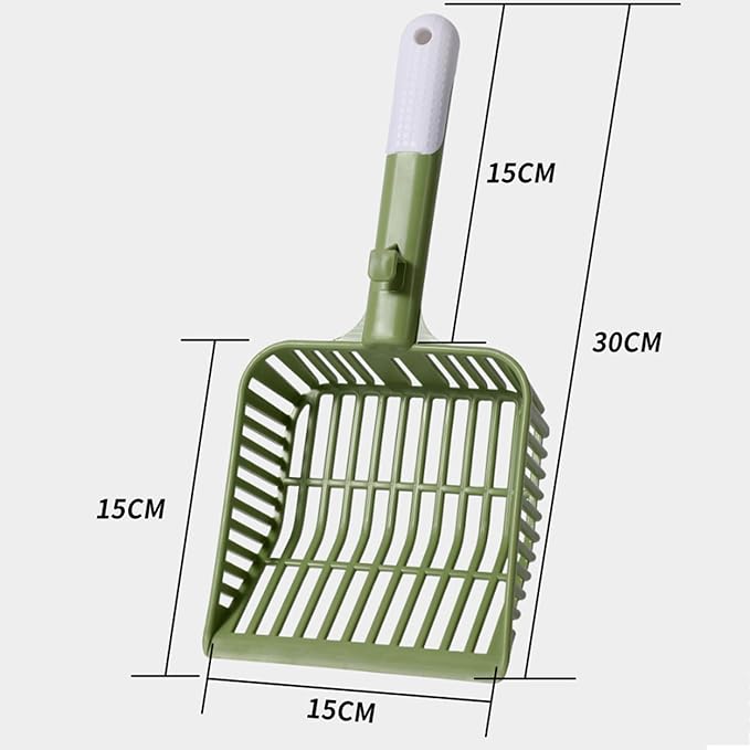 Cat Scooper for Litter Box, Cat Litter Scoop, Kitty Litter Scoop, Cat Poop Collector, All in One Litter Scoop Pet Litter Sifter (White)