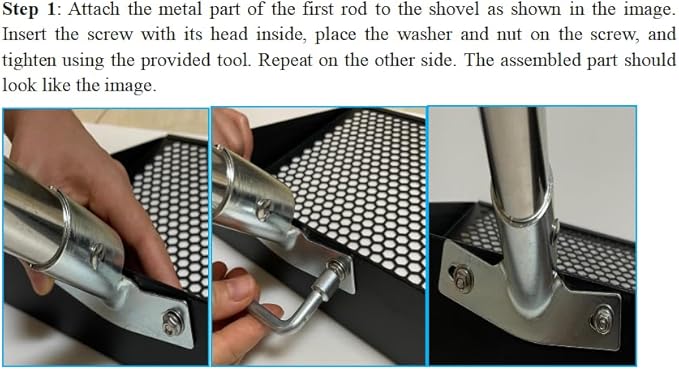 Large Chicken Poop Scooper, Chicken Coop Accessories,Metal Litter Scooper For Chicken,Chicken Coop Cleaning Tools,Heavy Duty Poop Shovel For Chicken Coop Accessories,Chicken Coop Must Haves (Black)