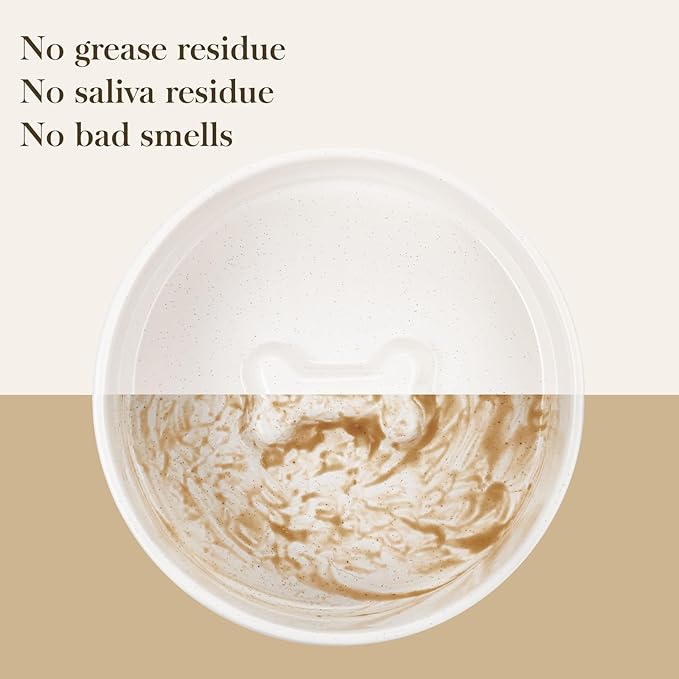 MALACASA Dog Bowls, Ceramic Dog Food and Water Bowls for Medium Size Dogs, 3.5 Cups Capacity Pet Bowl for Medium Dogs (M-3.5 Cups)