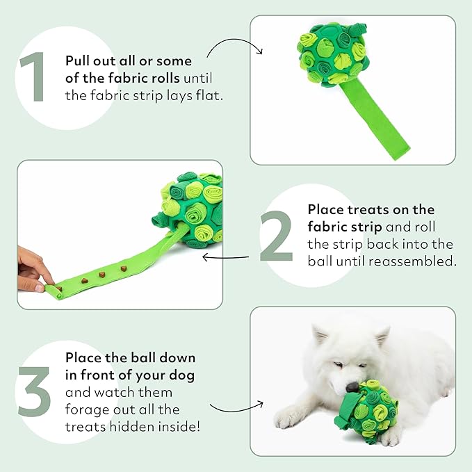 Reggie Forager Ball for Dogs | Mealtime Enrichment Toy | Reduces Boredom, Hyperactivity, Stress | Vet-Approved & Ideal for All Ages, Breeds, and Sizes