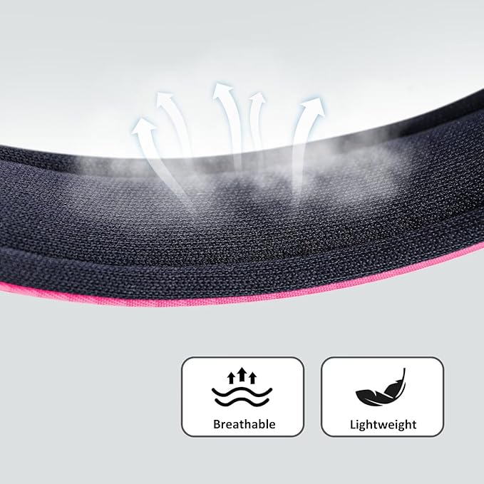 Didog Soft Padded Dog Collars for Small Dogs, Lightweight and Breathable Pink Dog Collar with Metal Buckle, Pink, M