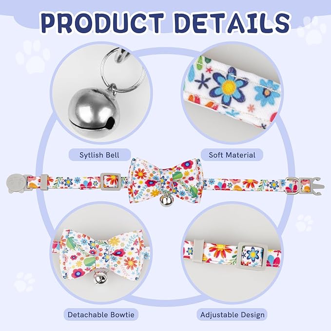 Cat Cone Collar Soft, Adjustable Protective Cats Neck Recovery Cones After Surgery