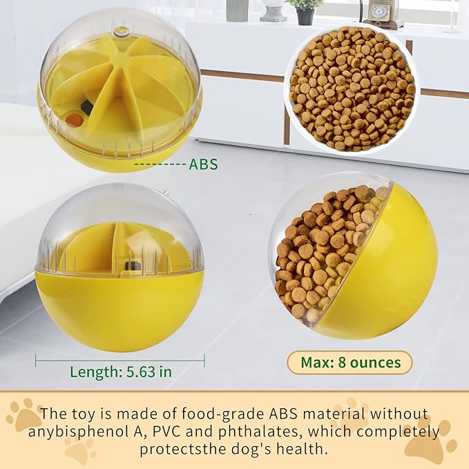 Treat Dispensing Dog Toys, Treat Ball for Large, Medium, Small Dogs, Dog Puzzle and Slow Feeder Dog Treat Ball, Mentally Boredom Stimulating Toys for Dogs, Dog IQ&Enrichment Toys for Smart Dogs