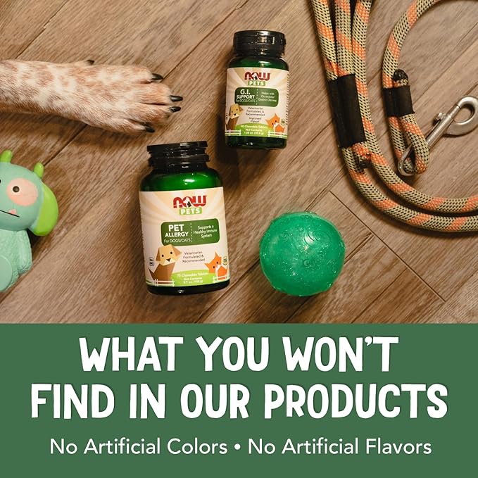 NOW Pet Health, Joint Support Supplement, Formulated for Cats & Dogs, NASC Certified, 90 Chewable Tablets