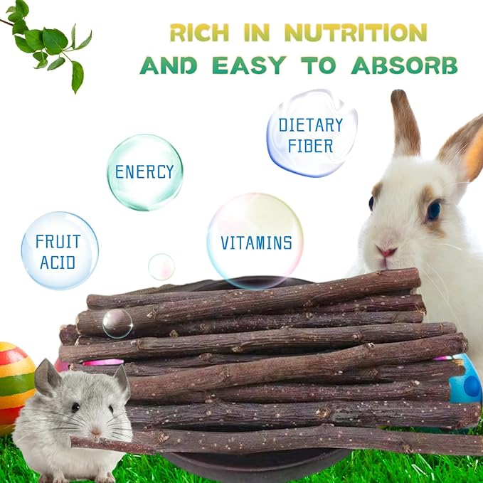 Rabbit Apple Stick Chewing Toy (Small)