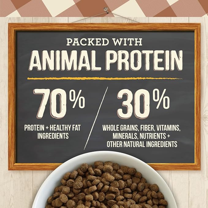 Merrick Purrfect Bistro Premium Healthy Grains Dry Cat Food For Adult Cats, Real Chicken And Brown Rice Recipe - 12.0 lb. Bag