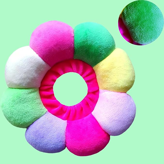 Rabbit Cat Cone Collar Soft,Adjustable Cat Recovery Wound Healing Accessory,Cats Cones to Stop Licking,for Chinchilla,Guinea Pigs,Bunny,Kitten Donuts Collar After Surgery(Small)