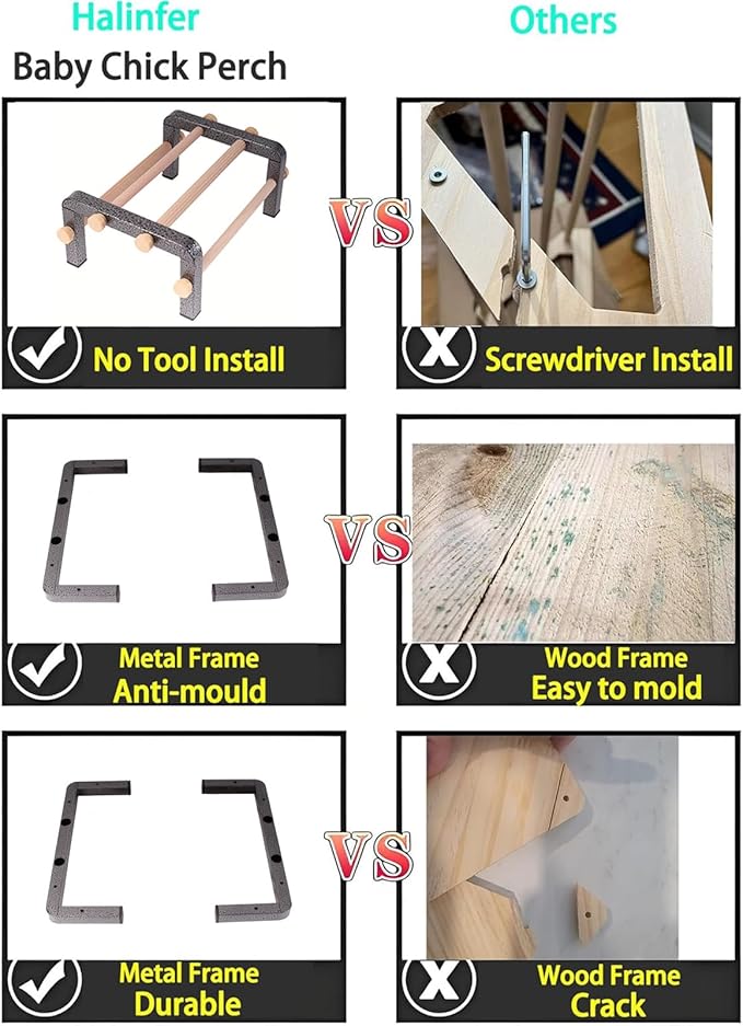 Small Bird Parrot Training Perch Stand for Parakeet Budgies Cockatiel Conure, Durable Heavy Duty Rustproof Metal Frame with 4 Wooden Bars for Bird to Play Climb and Exercise Table Toy