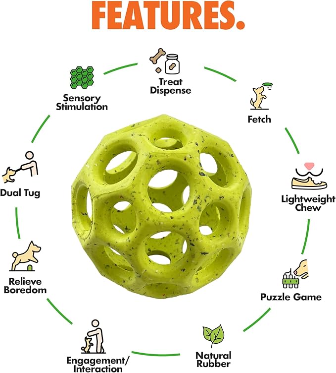 Max Fusion with Nike Grind, Arlee Helix Dog Toy, Chew Toy for Play, Fetch, Tug, L