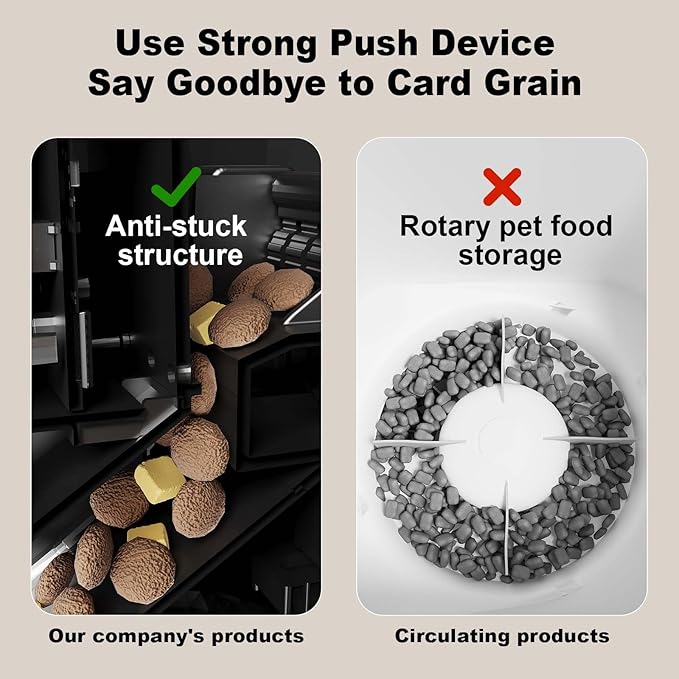 3-Cat Automatic Pet Feeder, 6L WiFi Cat Food Dispenser with APP Control, 1-10 Meal Programmable, Voice Recorder, Smart Alerts, Stainless Steel Bowls for Cats and Small Dogs (Black)