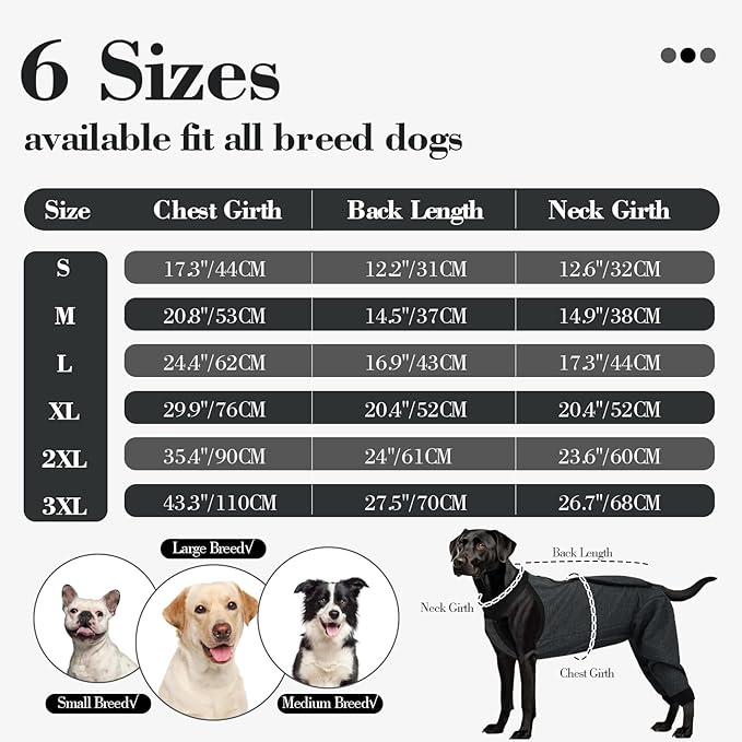 ROZKITCH Dog Surgery Leg Sleeve Rear Legs, Male Female Pet Prevent Licking Wound Elbow Knee Protector, Dog Recovery Suit Cone Collar Alternative Pants Shirt for Wound Heal Wrap Grey S