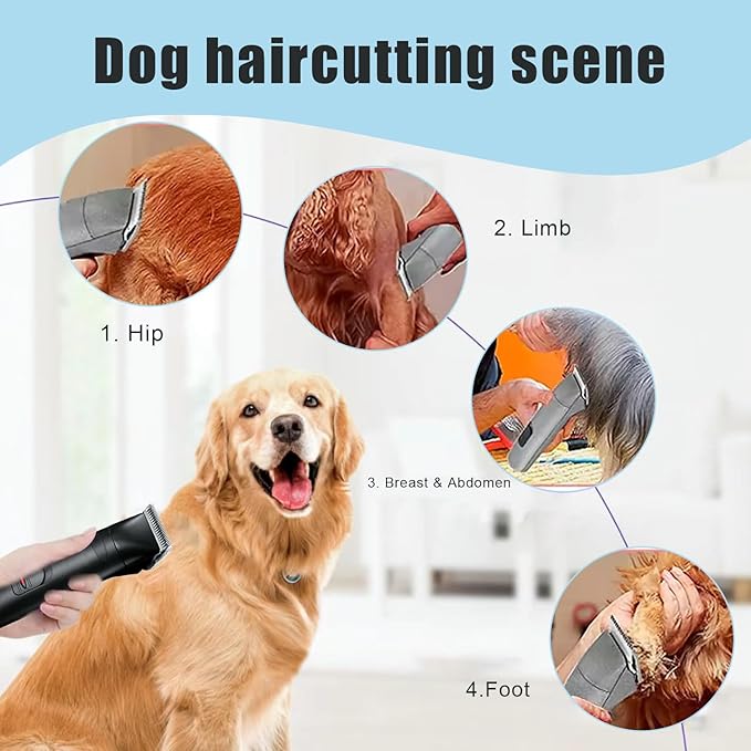 40 Blades for Dog Grooming Blades Compatible with Andis,Oster A5,Wahl km10 Dog Clippers,Size-#40, 1/100-Inch Cut Length (0.25mm) (3pcs #40)