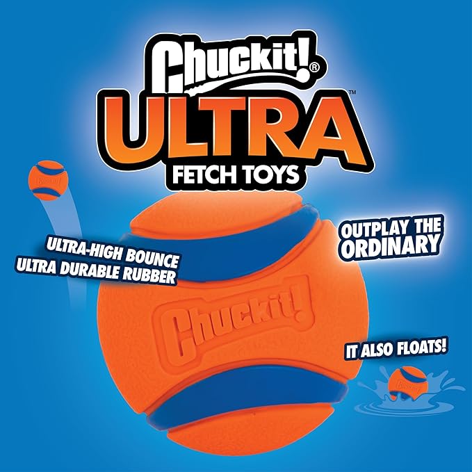 Mammoth Flossy Chews Rope Tug + Chuckit! Ultra Ball Dog Toy