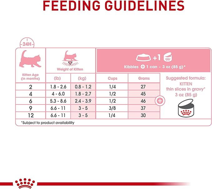 Royal Canin Feline Health Nutrition Kitten Thin Slices in Gravy Canned Cat Food, 3 oz can (6-pack)