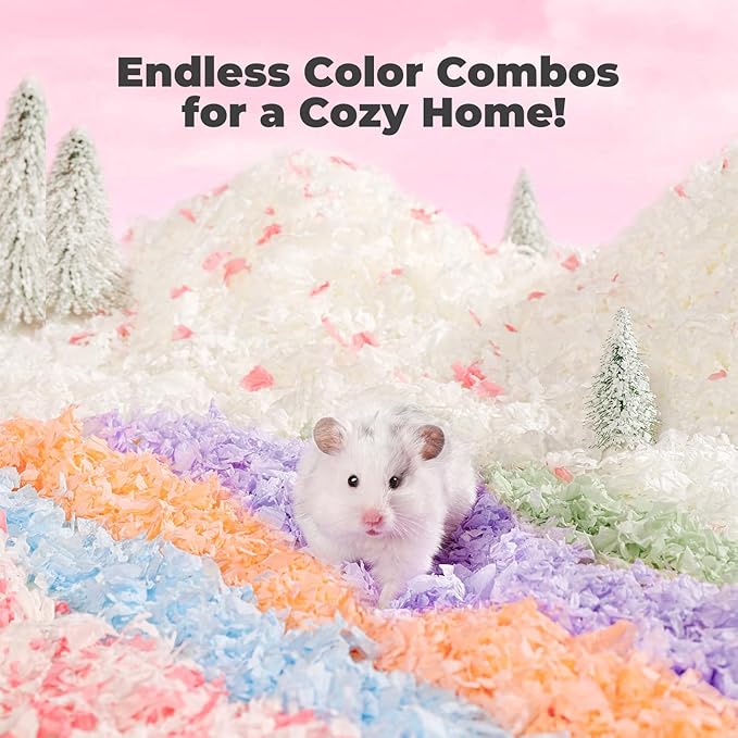 mini&moe Guinea Pig Bedding 25 Liters: Dust-Free and Odor Control Moisture Absorbent Natural Paper Small Pet Bedding - for Guinea Pigs, Hamsters, Rabbits, and Small Animal