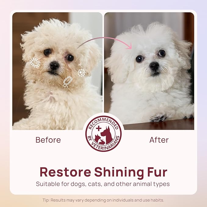 HICC PET Wipes for Dogs and Cats, Vet-Recommended Pets Cleaning Wipes, Deodorizing Hydrating, Nourishes Smoothes Fur, Fermented Coconut Oil Grooming Paws, Body and Butt, Thicken, Rose, 100 Count