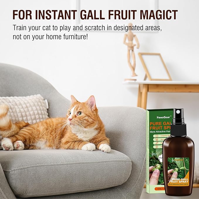 Catnip Spray with Silvervine Fruit,More Appealing Than Catnip Spray,Cat Scratch Spray for Outdoor Training,Fits All Cats,50ml/1.69fl oz