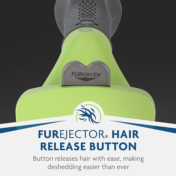 FURminator Small Dog Undercoat deShedding Tool, Long Hair, Reduces Loose Hair from Shedding