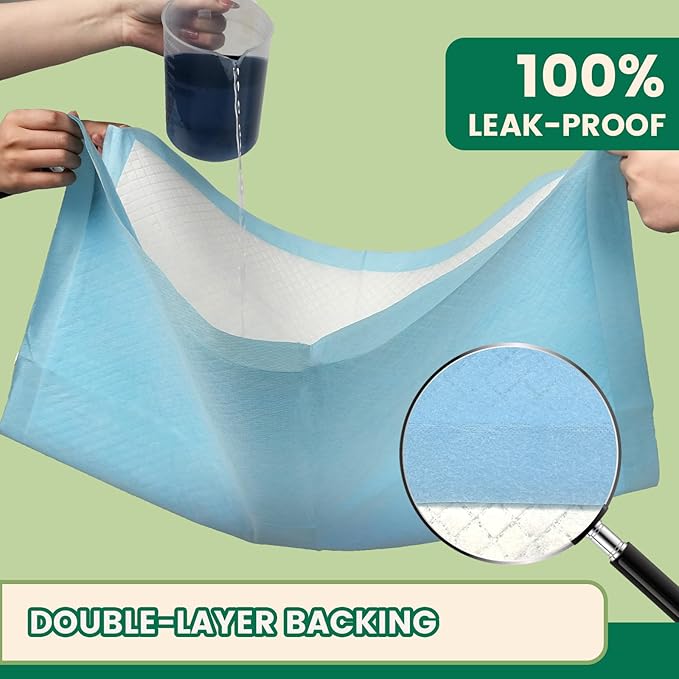 IMMCUTE Puppy Pee Pads 30x28 Inch, 50 Count - Extra Large Super Absorbent Puppy Training Pads with Double Leak-Proof Layer, Thick Disposable Potty Pads for Dogs & Pets Indoor & 0utdoor Use