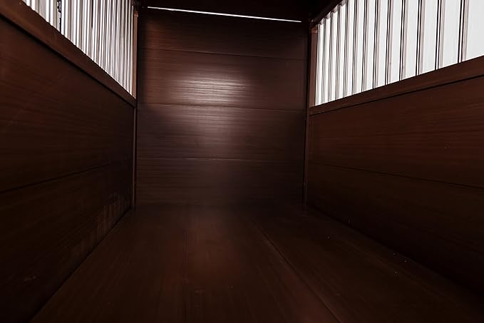 New Age Pet ECOFLEX Dog Crate End Table - Furniture-Style Pet Crate for Crate Trained Dogs - Stainless Steel Tubing & a Latched Closure - 10 Year Manufacturer's Warranty, X-Large, Brown