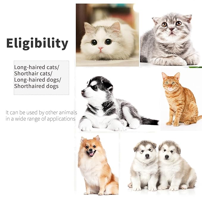 Pet Grooming Comb for Cats & Dogs Removing Tangles and Knots Removes Tangles Knots Stainless Steel Pins Tear Stain Removal