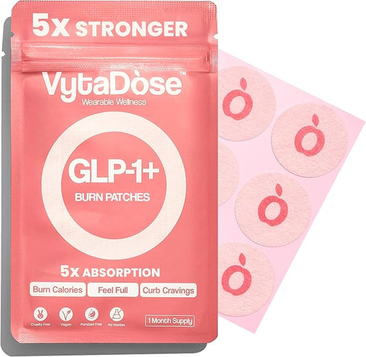 GLP1 Patches | 5X Stronger Formula | 12 Hour Extended Hunger Support | Berberine, Pomegranate, Green Tea, L-Glutamine | New & Improved Kind of GLP-1 Patches | 30 Count