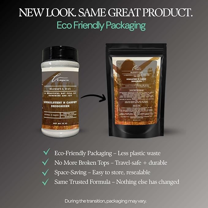 Blissful Day Carpet Freshener Powder: Powerful Odor Eliminator for Home, Upholstery Deodorizer, Carpet Deodorizer, Pet Urine, Cat Litter Box - Blissful Day Fragrance.