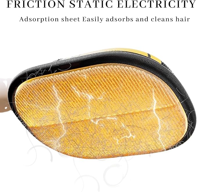 Magic Brush Pet Hair, Newly Upgraded Reusable Electrostatic Pet Hair Remover Glove, Pet Hair Removal Glove for Dogs & Cats, Clothing, Couch, Carpet, Car Seat (2 Pcs)