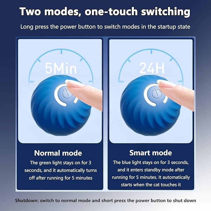 Zoomie Buddy 2.0, Zoomie Buddy for Dogs, 2 in 1 Smart Touch Interactive Dog Balls ＆ Pet Feeder, 2.83" Diameter, Suitable for Small/Medium Dogs, with Fruit Plush Cover (Blue+Orange, 3*Mix)