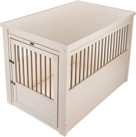 New Age Pet EHHC404XL ecoFLEX Pet Crate/End Table, Antique White, X-Large