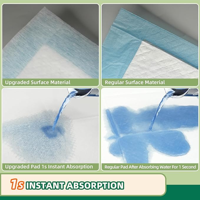IMMCUTE Heavy Duty Puppy Pee Pads 22"x23"-100 Count | Dog Pee Training Pads Super Absorbent & Leak-Proof | Disposable Pet Piddle and Potty Pads for Puppies | Dogs | Doggie| Cats | Rabbits