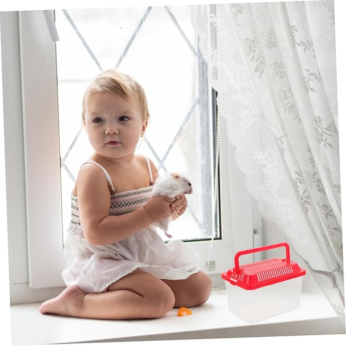 Transparent Plastic Turtle Fish Tank, Reptile Carrier, Feeding Tank, Glass Containers, Amphibia Container, Terrarium, Hamster Cages, Reptiles Commodity Mini