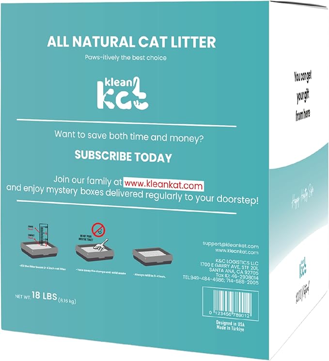 All Natural Clumping Cat Litter – Multiple Scents – Low Dust, Odor Control – (Marseille Soap) 18 lb - Surprise Toy Inside