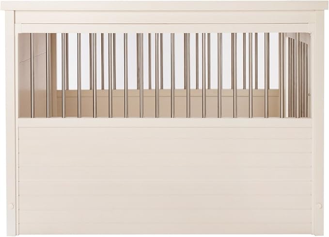 New Age Pet EHHC404XL ecoFLEX Pet Crate/End Table, Antique White, X-Large