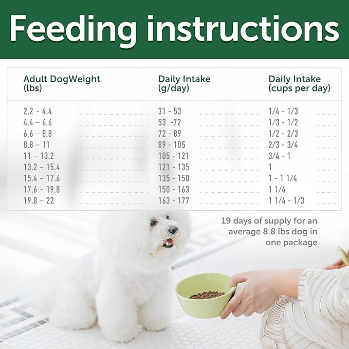 Nature's Protection Superior Care White Dogs Grain-Free Dry Dog Food - High Protein, Tear Stain Dog Food for Small & Mini Breeds Light Coated Adult Dogs, Fresh Pet Meal, Lamb, 3.3 lb