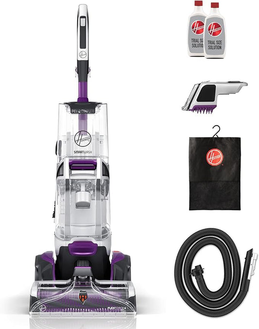 Hoover SmartWash Pet Automatic Carpet Cleaner Machine with Spot Chaser Wand, Deep Cleaning Carpet Shampooer Machine, Pair with a Hoover Cleaner Solution for a Bright, Refreshed Home