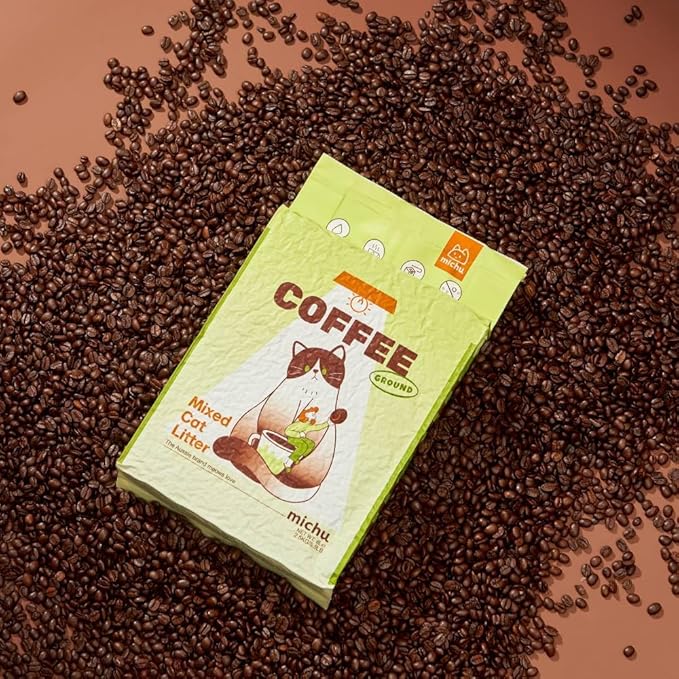 Mixed Tofu Cat Litter, Heavy Duty Flushable Kitty Litter, 5.5Lb/88Oz Coffee 12 Pack