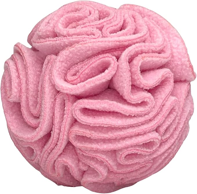Puppy and Small Breed Snuffle Interactive Foraging Dog Puzzle Ball Toy Pink