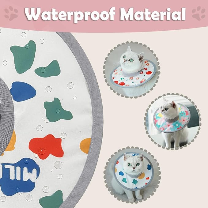 LOS ANDES Recovery Collar - Adjustable Protection, Alternative to Cat Neck Cones, Lightweight and Safe for Kittens and Puppies