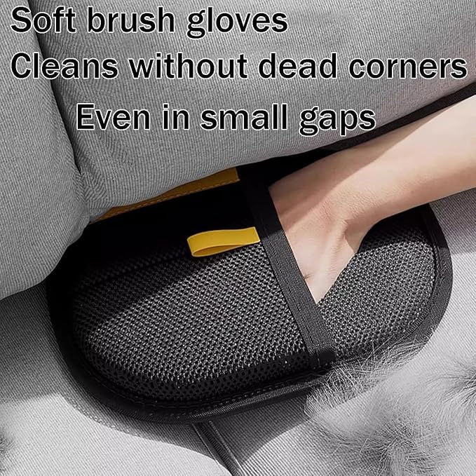 Pet Hair Removal Glove - Cat & Dog Electrostatic Hair Remover Grooming Glove,Suitable for All Pets 2Pcs