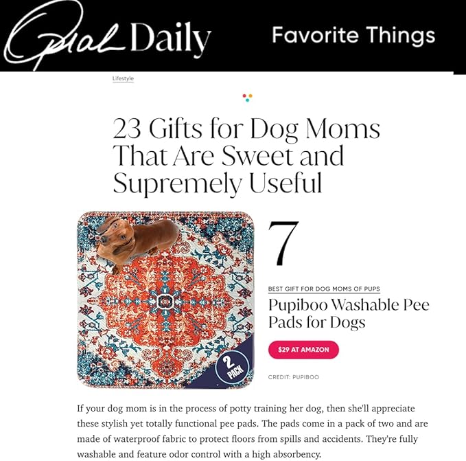 Washable Pee Pads for Dogs - Super Absorbent Reusable Puppy Training Pads - 100% Waterproof, Leak-Proof & Non-Slip Whelping Pads for Pet Housebreaking