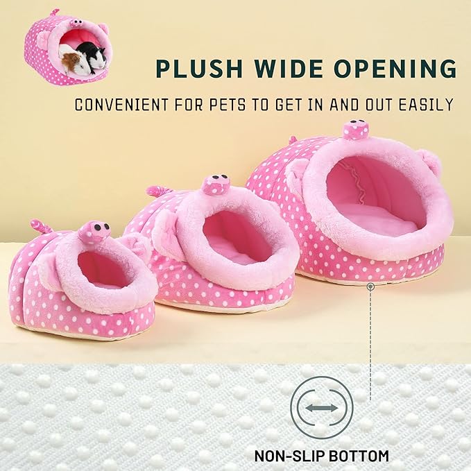 JanYoo Guinea Pig Rat Accessories Toys House Hideout Cage Supplies Chinchilla Cage Ferret Gerbil(S,Pig)