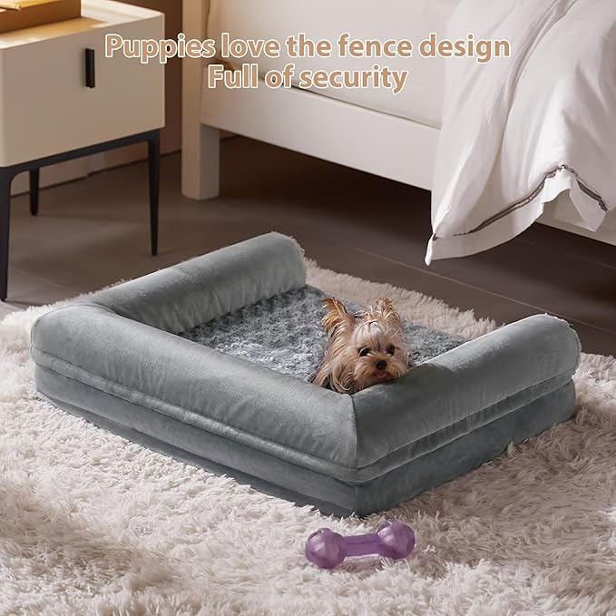 BFPETHOME Dog Beds for Large Dogs, Orthopedic Dog Bed for Medium Large Dogs,Big Waterproof Couch Pet Bed with Removable Washable Cover