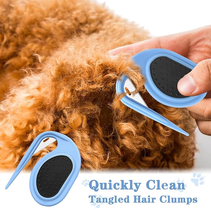 Knotting and Grooming Comb - Multifunctional Pet Hair Removal Tool for Cats, Dogs, Knot Remover and Opener for Loose, Knotted Hair