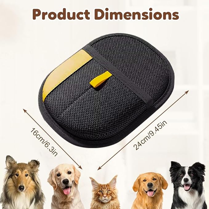 Pet Hair Removal Glove,Kivori Pet Grooming Gloves,Cat Grooming for Hair Removal,Versatile Reusable Pet Hair Remover Glove