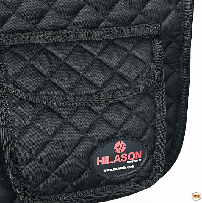 HILASON Western Horse Luxury Quilted Saddle Pads with Pockets | Pad