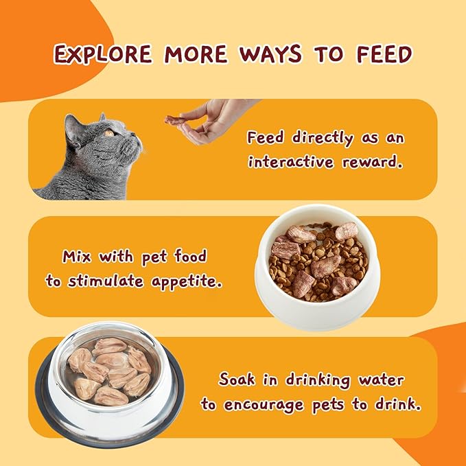 Jungle Calling Cat Treats & Dog Snacks, Freeze Dried Chicken Hearts Halves for Cats & Dogs, Single Ingredient Organ Meat, High Protein Pet Training Treats & Food Topper, 7.76 oz