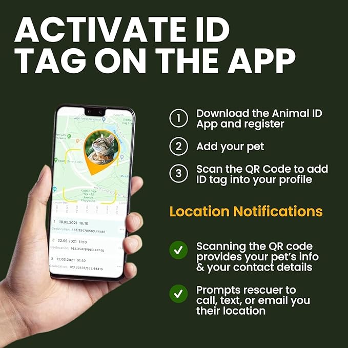 BRONZEDOG Leather Cat Collar with Removable Bells Non Breakaway Kitten QR Tag for Girl Boy (9" - 12" Cats/Mini Dogs, Blue & Silver)