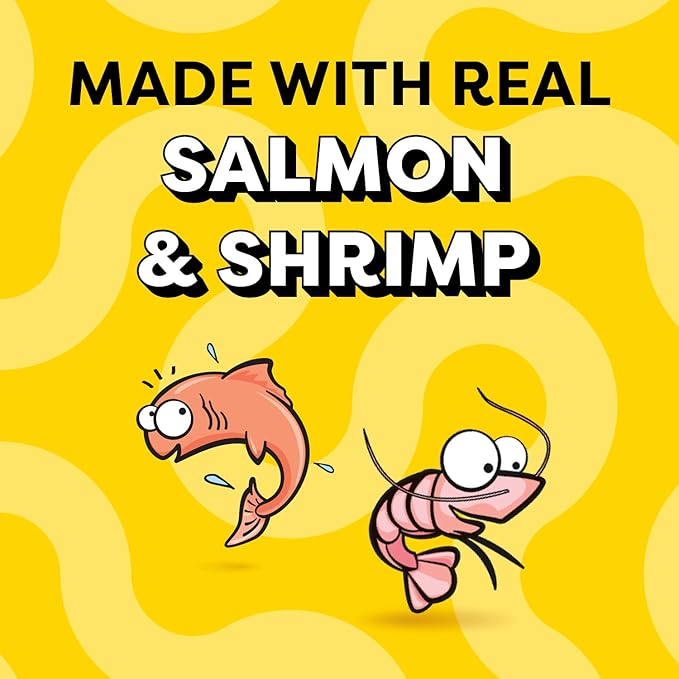 Temptations Creamy Puree Mix-Ups Squeezable Lickable Wet Cat Treats, Seafood Medley Flavor, 0.42 oz. Tubes, 16 Count