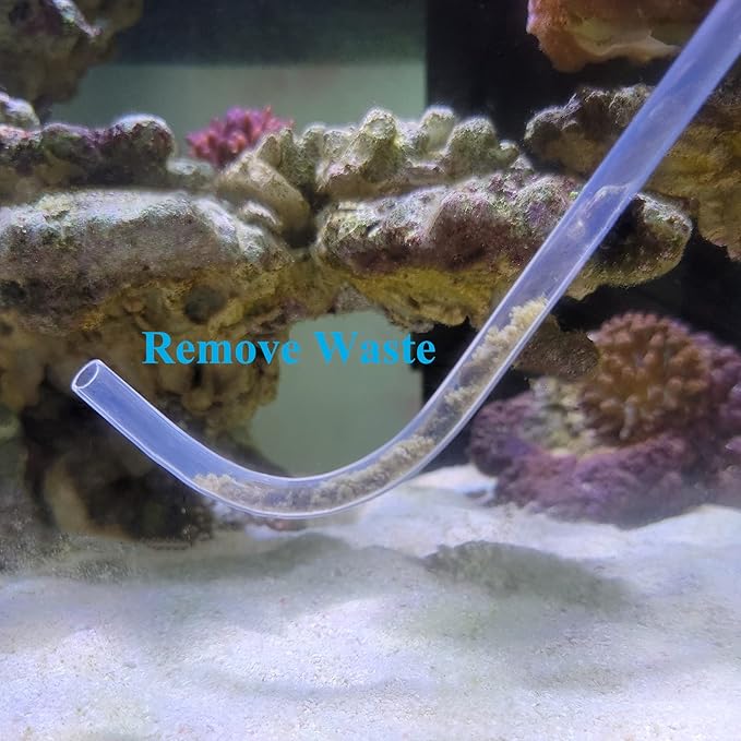 Aquarium Coral Feeder Fish Feeder Waste Clean Tool Manual Cleaner Water Changer Fish Tank Cleaning Tool Siphon Dropper Waste Remover Aquatic Bottom Feeder Pipette Aquarium